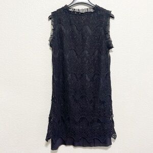 Deep or Shallow Black Lace Dress Anthropologies Size XS